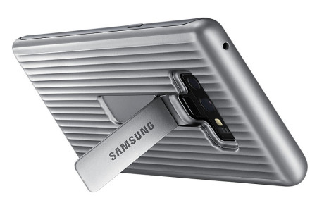 Твърди гърбове Твърди гърбове за Samsung Луксозен твърд гръб оригинален EF-RN960CSEGWW Protective Standing Cover за Samsung Galaxy Note 9 N960F сребрист